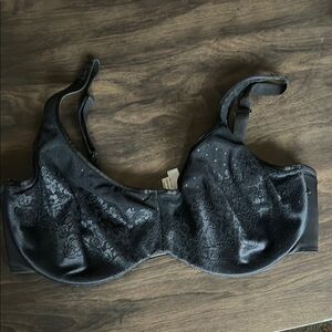 Soma Midnight Black Floral Lace Bra